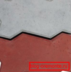 Photo curly colored tiles. Photo curly colored tiles.