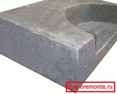 Photos of finished parts cast in formwork Photos of finished parts cast in formwork