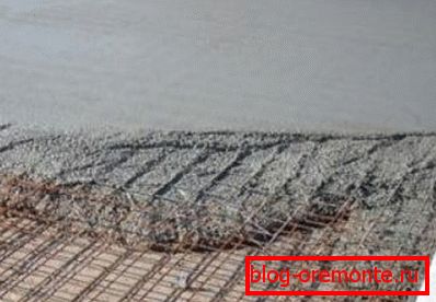 Photo of properly laid concrete mix Photo of properly laid concrete mix