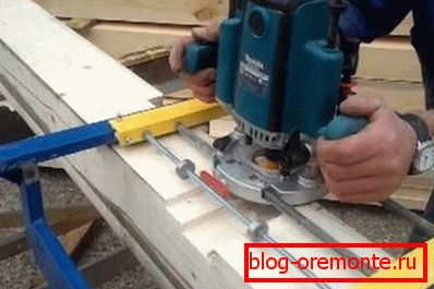 Photos of woodworking process with Hornet machine
