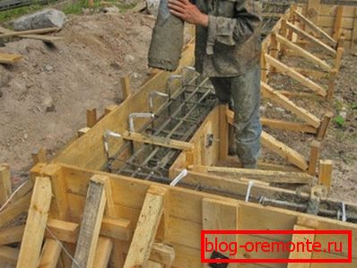 Photo of the easiest to fill the foundation with a mixer Photo of the easiest to fill the foundation with a mixer