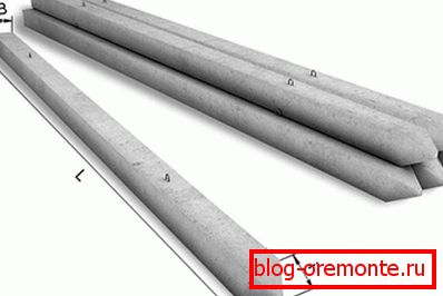 Photo of square piles (in this case C50.30-6). Photo of square piles (in this case C50.30-6).