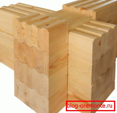 Photo knotted timber glued. Photo knotted timber glued.