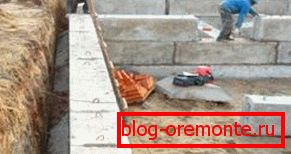 The foundation of concrete panels The foundation of concrete panels