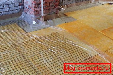 Waterproofing with plastic wrap