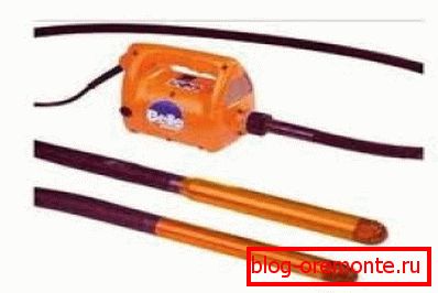 Deep electric vibrator for solution. Deep electric vibrator for solution.