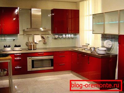 Glossy floor tiles