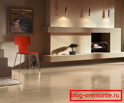 Glossy floor looks beautiful