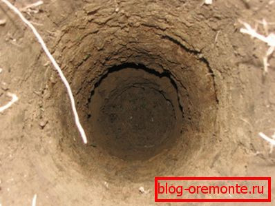 Ready ditch for an accumulative well of the sewerage. Ready ditch for an accumulative well of the sewerage.