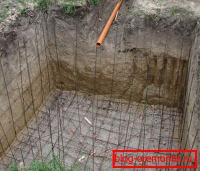 Ready ditch and trench for sewer pipe. Ready ditch and trench for sewer pipe.