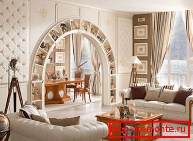 Good design idea: plasterboard arch-shelving Good design idea: plasterboard arch-shelving