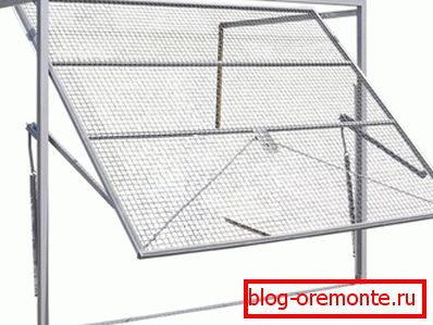 General view of the principle of operation of the lifting gate
