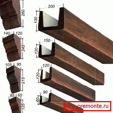 Imitation timber on the ceiling: decorative design elements