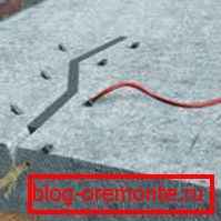 Injection of cracks with epoxy resin Injection of cracks with epoxy resin