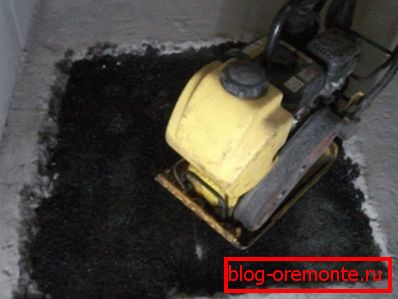 The use of this material for the repair of floors with the simultaneous creation of waterproofing The use of this material for the repair of floors with the simultaneous creation of waterproofing