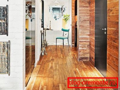 Use of laminate in the hallway