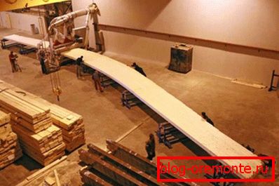 Production of timber at the factory Production of timber at the factory