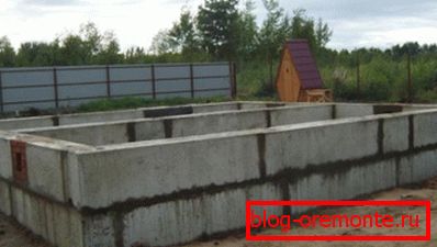 Изготовления основания из блоков PBS Изготовления основания из блоков PBS
