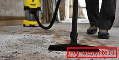 High-quality dust removal - an important condition for successful waterproofing High-quality dust removal - an important condition for successful waterproofing