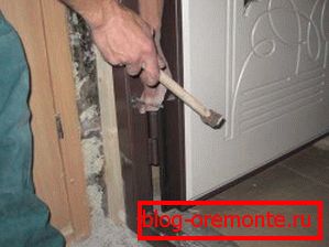 Fastening through the holes in the box door installation rules