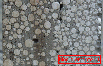 What does the structure of polystyrene concrete look like? What does the structure of polystyrene concrete look like?