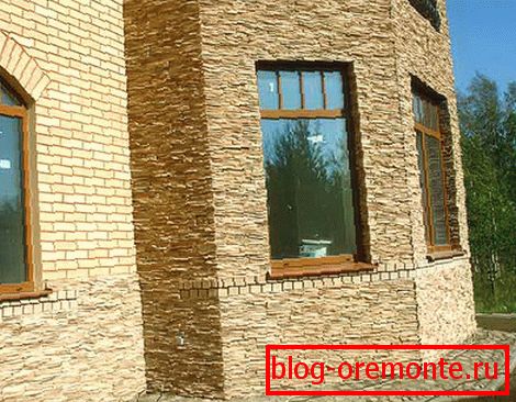 Stone is a suitable material.