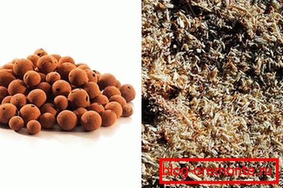 Expanded clay and sawdust