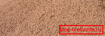Expanded clay sand. Expanded clay sand.