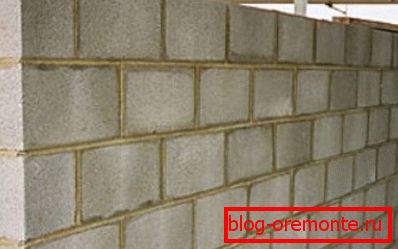 Masonry of blocks Masonry of blocks