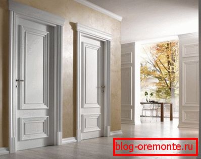 Classic interior with paneled doors Classic interior with paneled doors