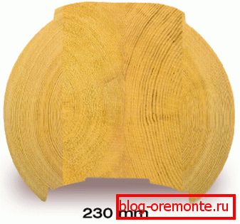 Glued rounded beam Glued rounded beam