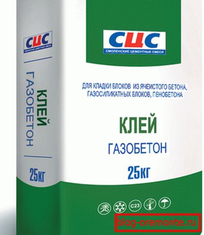 Glue for aerated concrete Glue for aerated concrete