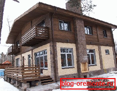Combined facade cladding