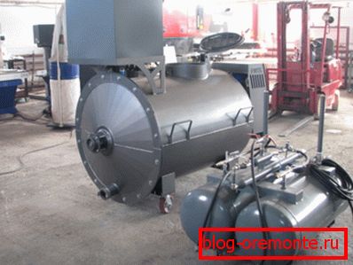 Set of equipment for the production of foam blocks. Set of equipment for the production of foam blocks.