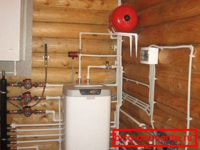 Boiler room in a cobbled building. Boiler room in a cobbled building.
