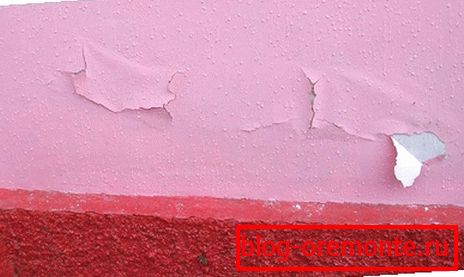 Exposure of moisture to the facade