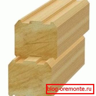 Fastening profiled timber. Fastening profiled timber.