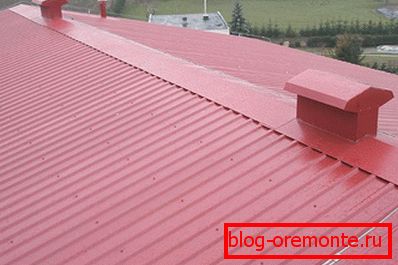 The professional flooring fastens with special screws with rubber gasket