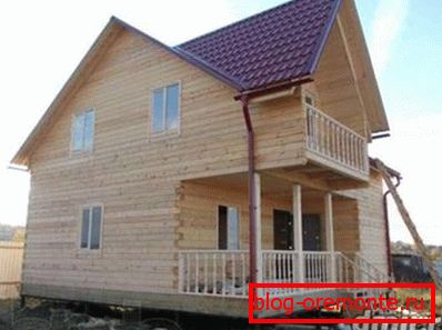 Roof of profiled metal is perfectly combined with houses made of wooden materials. Roof of profiled metal is perfectly combined with houses made of wooden materials.