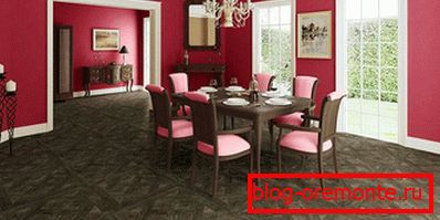 Laminate flooring is better to put in spacious rooms.