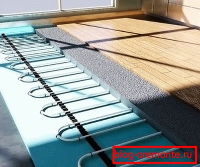 Laminate under water floor