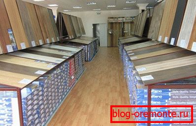 Laminate in the store