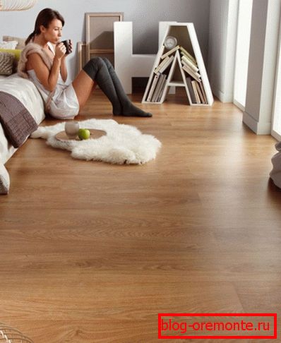 Laminate in the bedroom