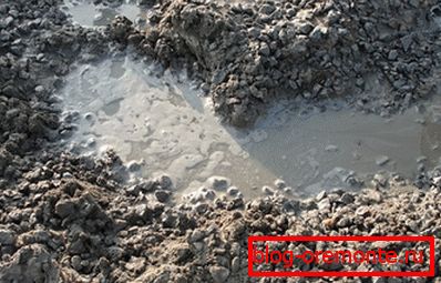 Lightweight concrete is used as a cushion for foundations. Lightweight concrete is used as a cushion for foundations.