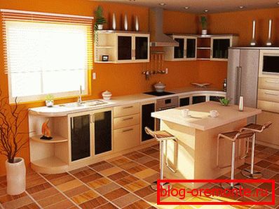 Linoleum in the kitchen
