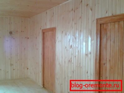 Wooden lining looks best inside the room, but if you prefer, you can use laminated panels. Wooden lining looks best inside the room, but if you prefer, you can use laminated panels.