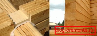 Amateur photos showing the connection of the profiled beam with and without a gasket Amateur photos showing the connection of the profiled beam with and without a gasket