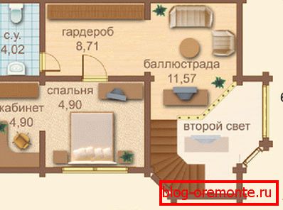 Maximum thought out the plan of the second floor.