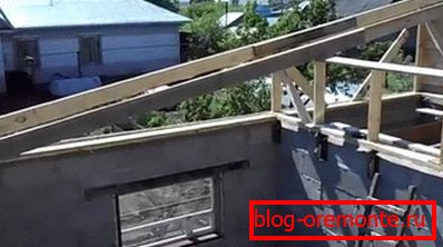 Installation of rafters