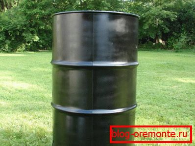 Metal barrel. A photo Metal barrel. A photo